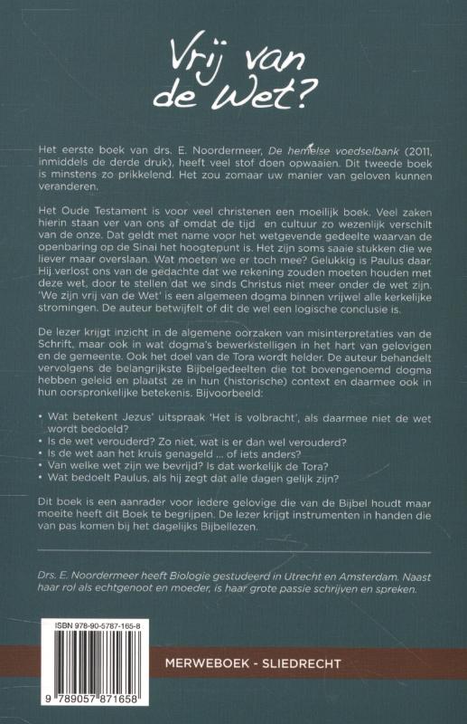 Achterkant van Vrij van de Wet?