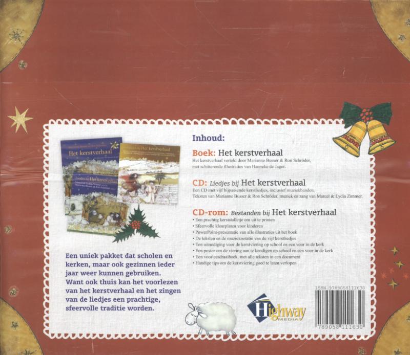 Achterkant van Het kerst-koffertje