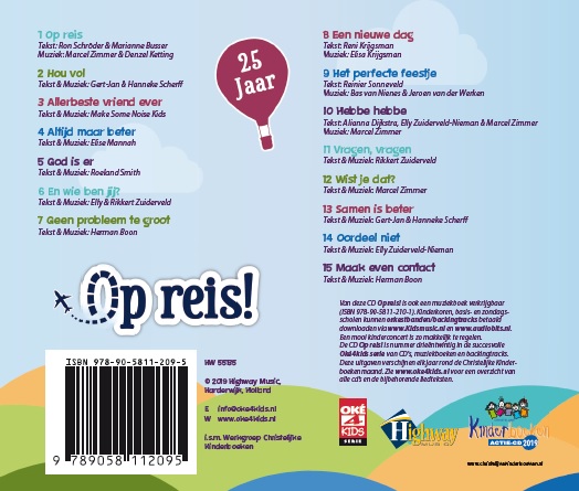 Achterkant van Op reis!