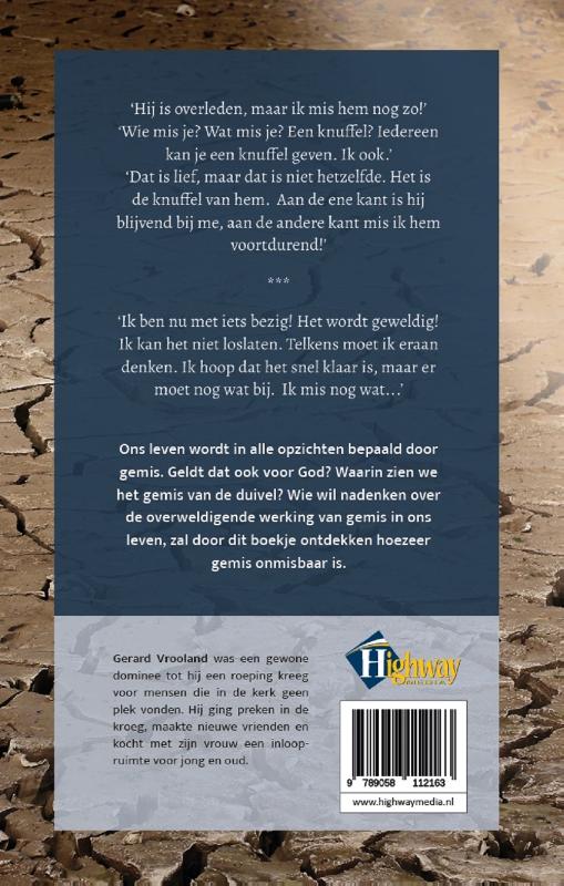 Achterkant van Gemis is onmisbaar