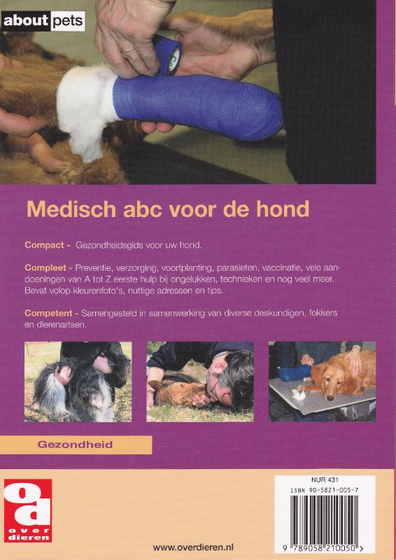 Achterkant van Medisch A B C voor de hond