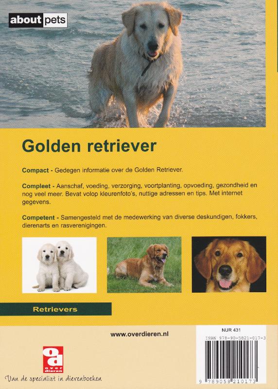 Achterkant van De golden retriever