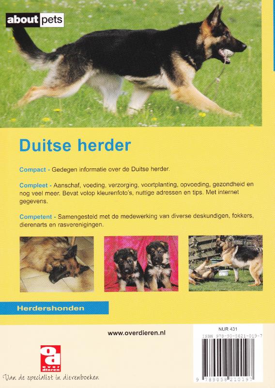 Achterkant van De Duitse herder