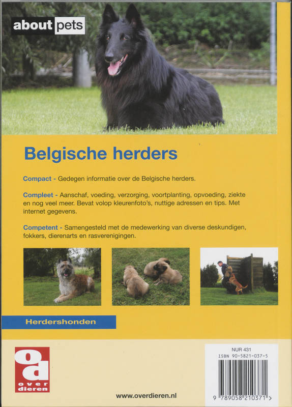 Achterkant van De Belgische Herder