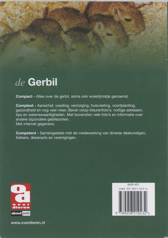 Achterkant van De gerbil