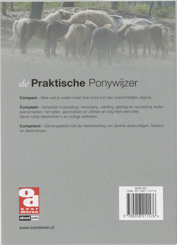 Achterkant van Praktische ponywijzer