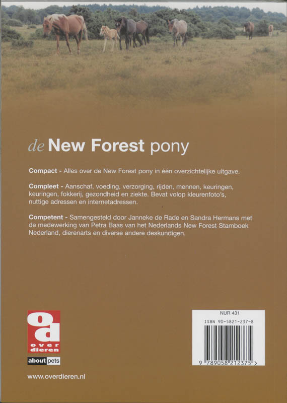 Achterkant van New Forestpony