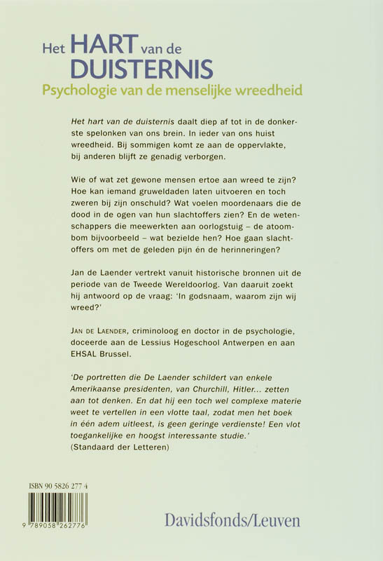 Achterkant van Het hart van de duisternis