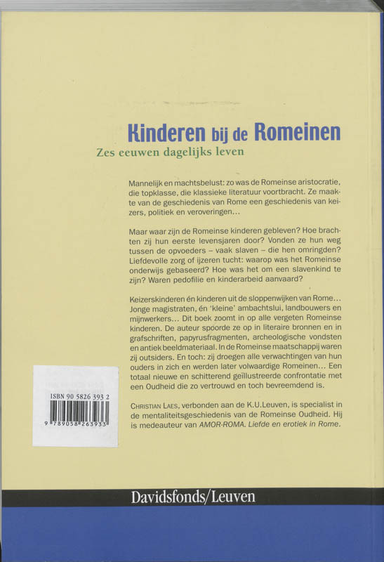 Achterkant van Kinderen bij de Romeinen