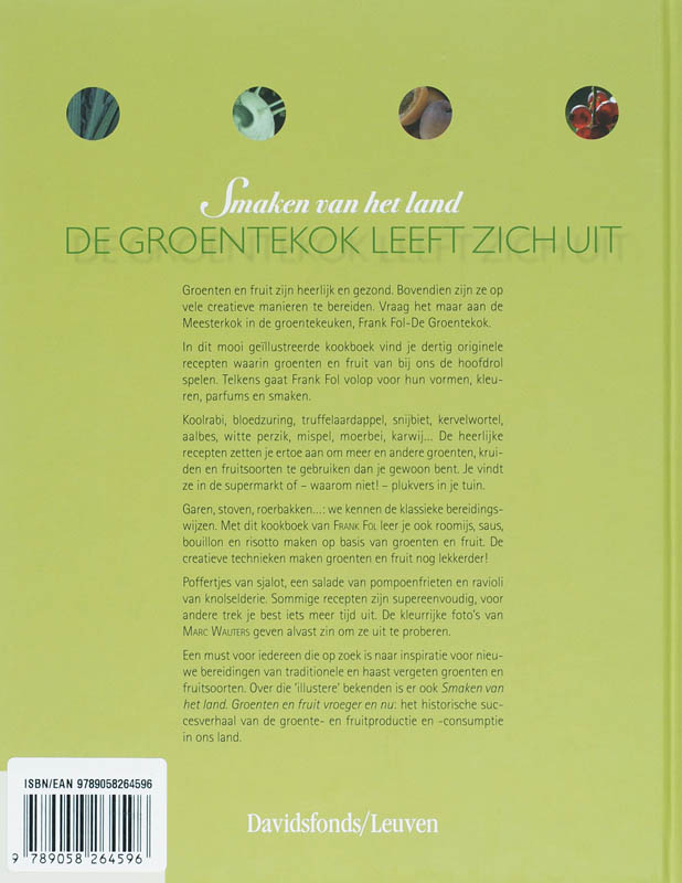 Achterkant van Smaken van het land