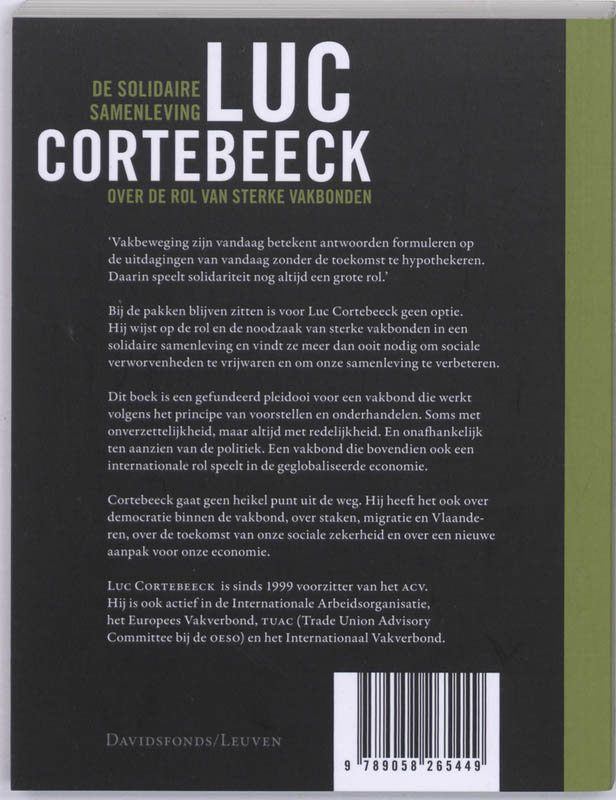 Achterkant van De solidaire samenleving