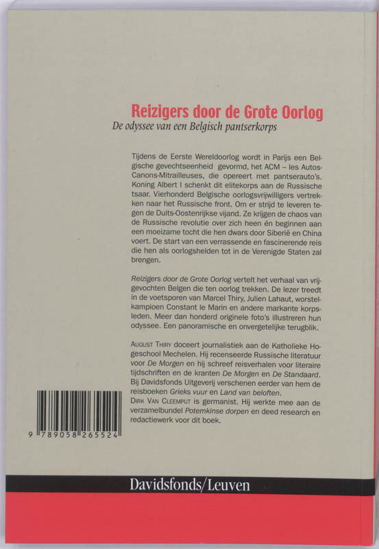 Achterkant van Rezigers door de grote oorlog