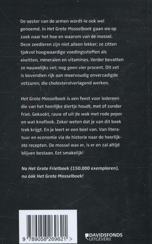 Achterkant van Het grote mosselboek