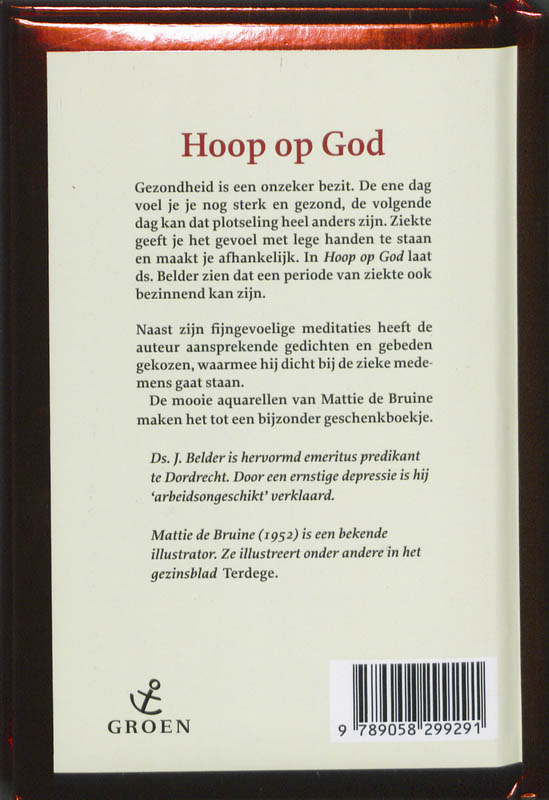 Achterkant van Hoop op God