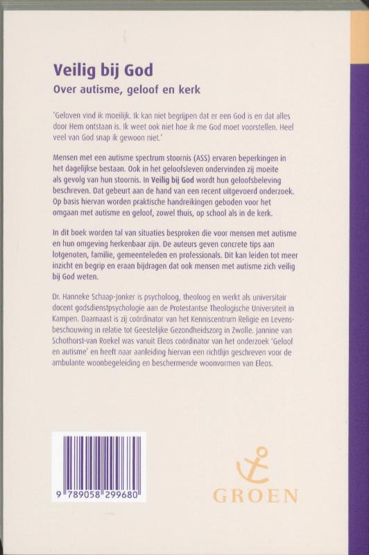 Achterkant van Veilig bij God