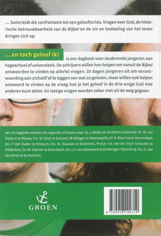Achterkant van ... en toch geloof ik!