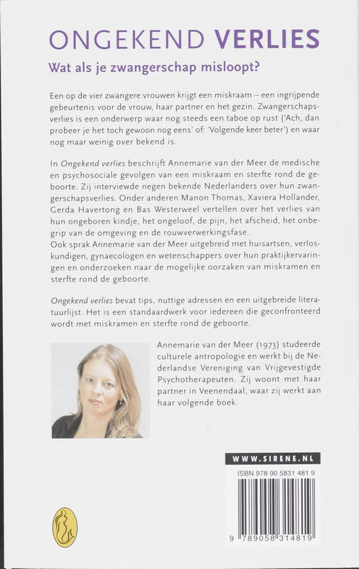 Achterkant van Ongekend verlies
