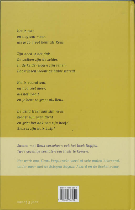 Achterkant van Reus