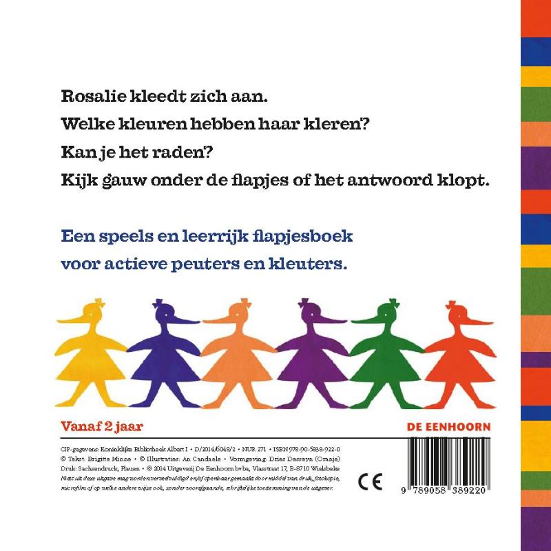 Achterkant van Rosalie kleuren