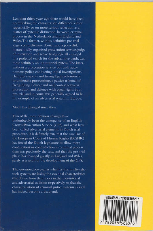 Achterkant van Issues of Convergence: inquisitorial prosecution in England and Wales?