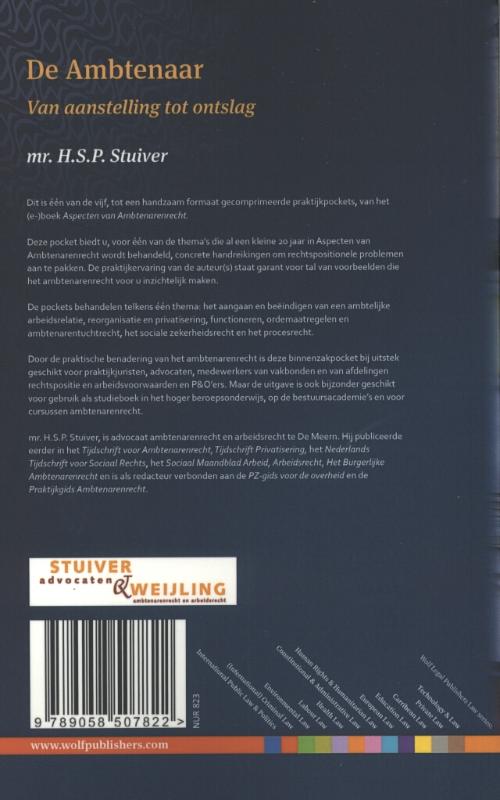Achterkant van De ambtenaar
