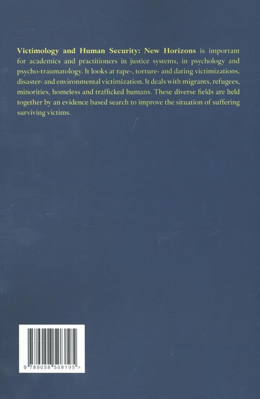Achterkant van Victimology and human security : new horizons