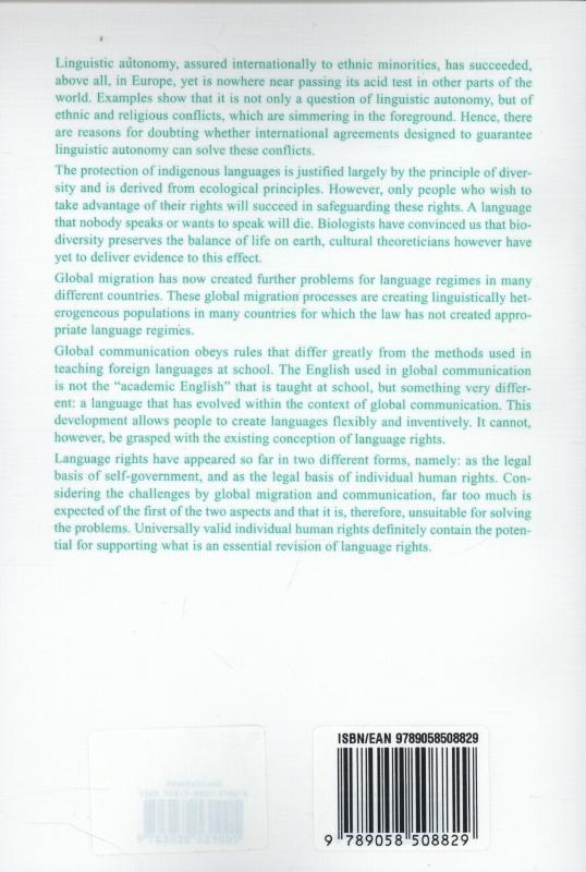 Achterkant van Language rights revisited - the challenge of global migration and communication
