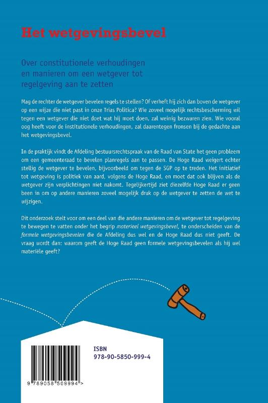 Achterkant van Het wetgevingsbevel