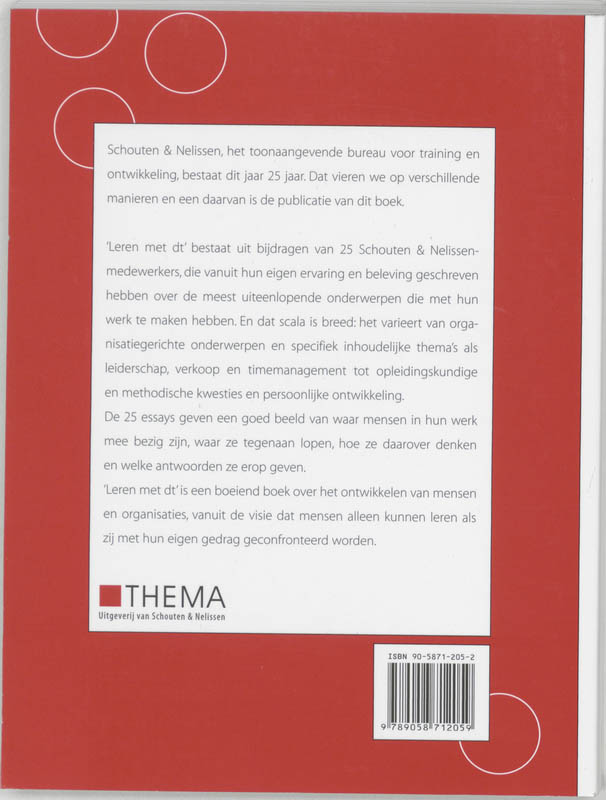 Achterkant van Leren met dt
