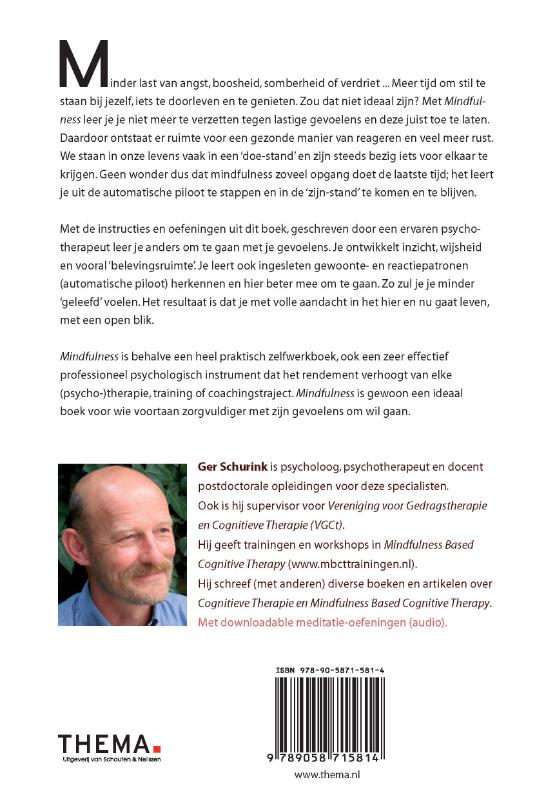 Achterkant van Mindfulness