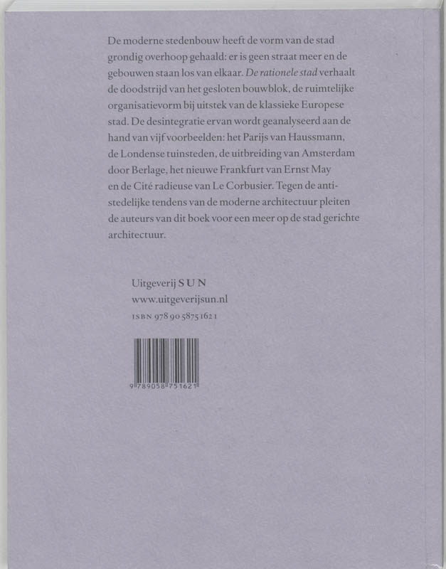 Achterkant van De rationele stad