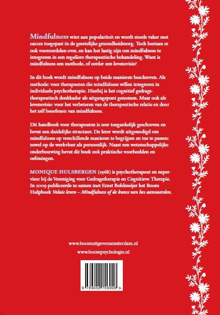 Achterkant van Handboek mindfulness