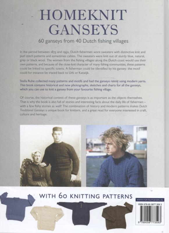 Achterkant van Dutch traditional ganseys