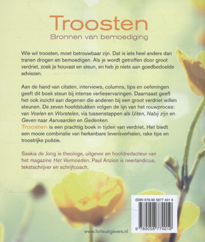 Achterkant van Troosten