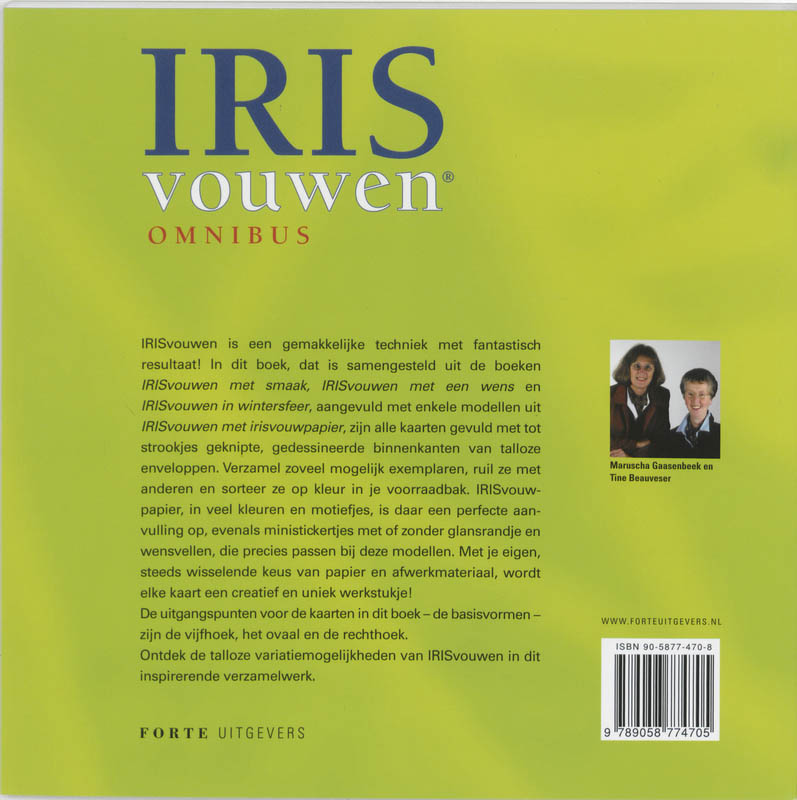 Achterkant van IRISvouwen omnibus