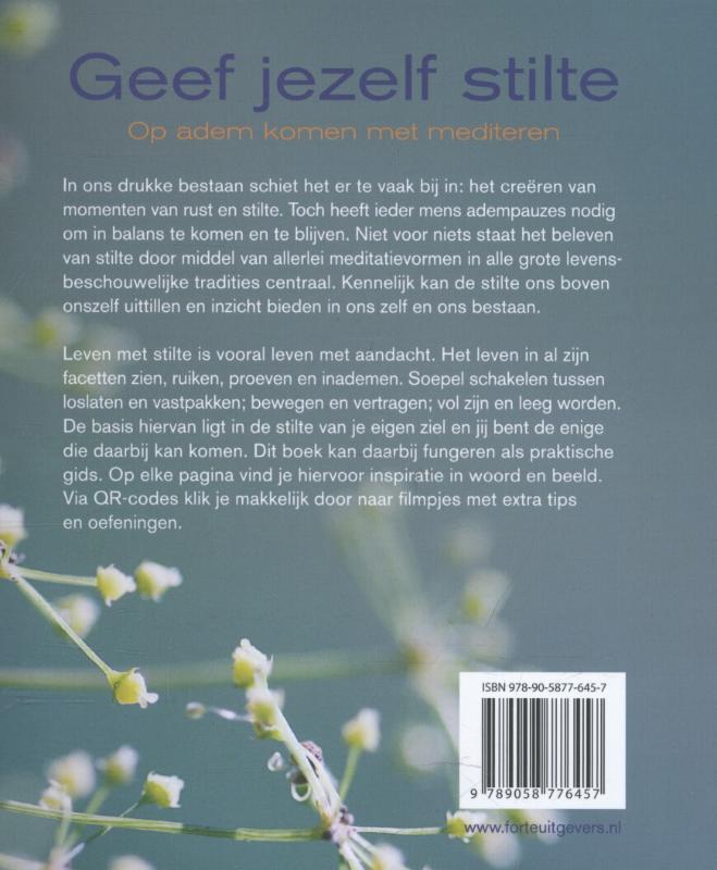 Achterkant van Geef jezelf stilte