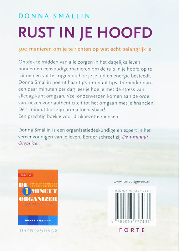 Achterkant van Rust in je hoofd