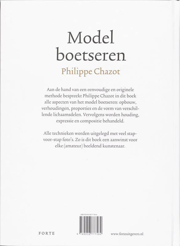 Achterkant van Model boetseren