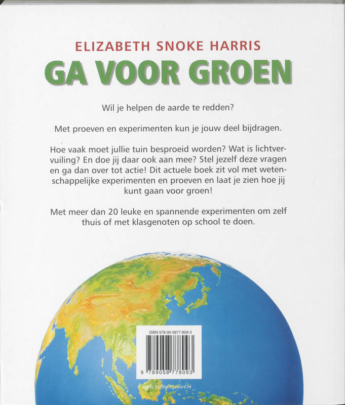 Achterkant van Ga voor groen