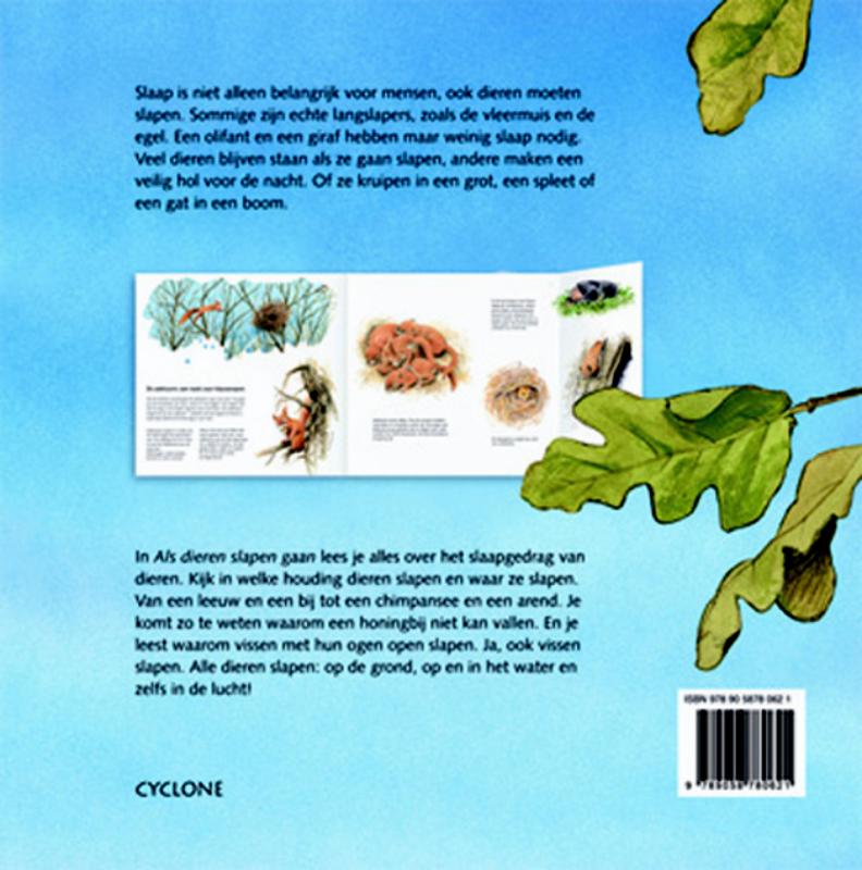 Achterkant van Als de dieren slapen gaan