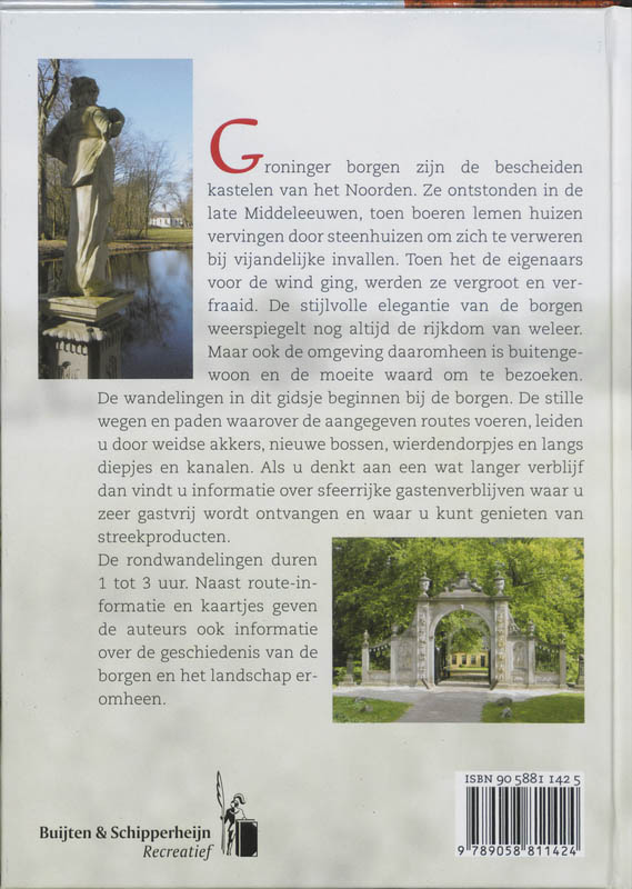Achterkant van Wandelen rond Groninger Borgen
