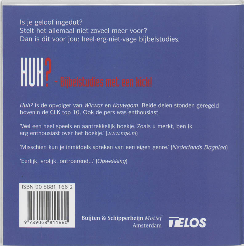 Achterkant van Huh?
