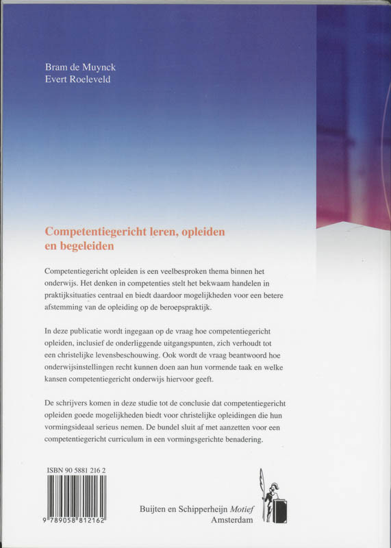 Achterkant van Competentiegericht leren, opleiden en begeleiden