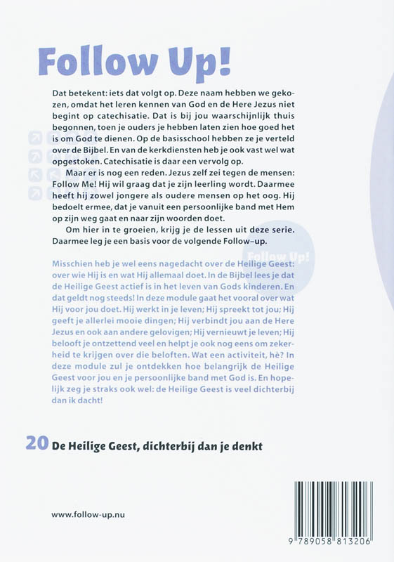 Achterkant van 20 De Heilige Geest, dichterbij dan je denkt