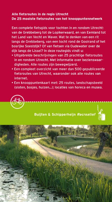 Achterkant van Alle fietsroutes in de regio Utrecht