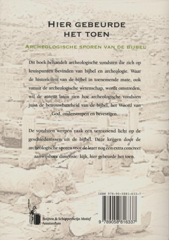 Achterkant van Hier gebeurde het toen