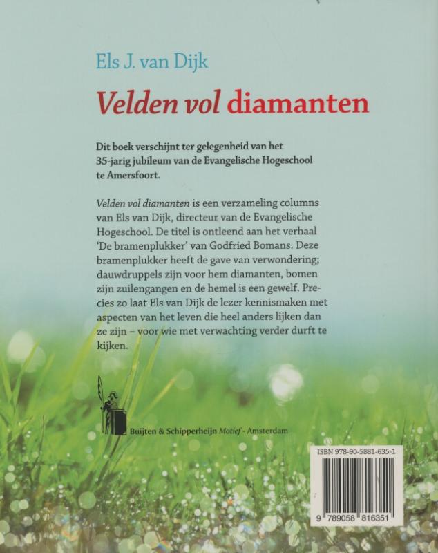 Achterkant van Velden vol diamanten