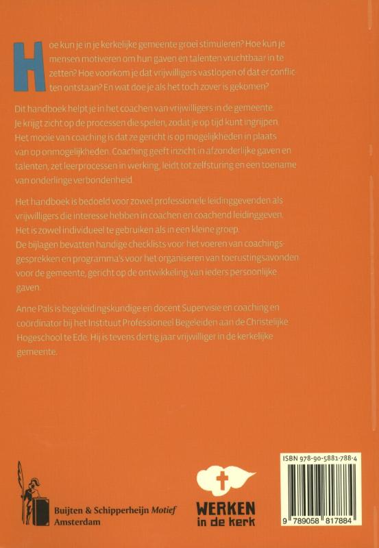 Achterkant van Handboek voor kerkelijke coaches