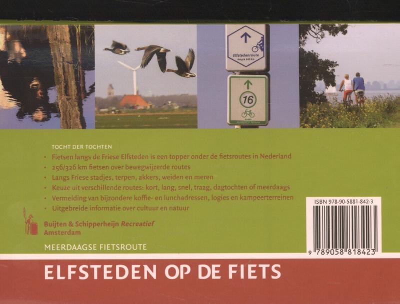 Achterkant van Elfsteden op de fiets