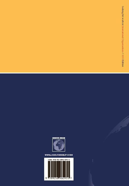 Achterkant van Looking for work in international organisations